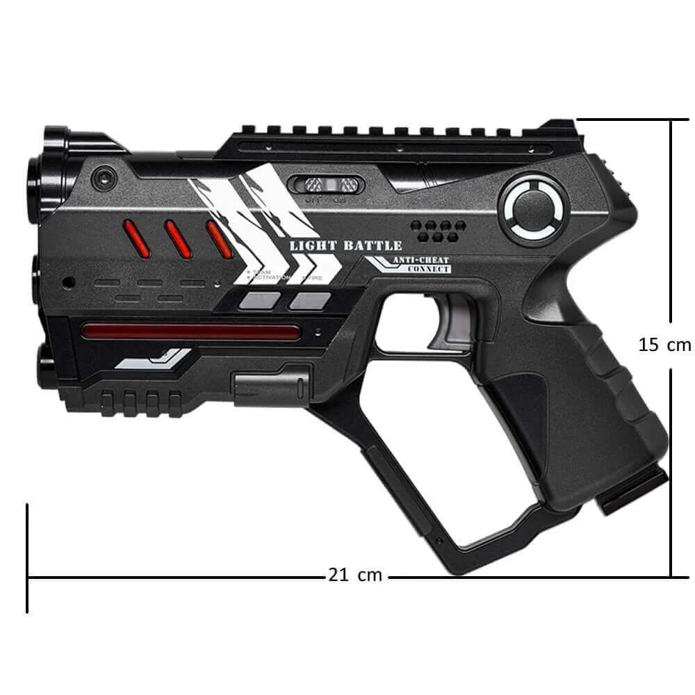 12 Light Battle Connect Laserguns - Metallic Groen/Grijs 5 12 Light Battle Connect Laserguns - Metallic Groen/Grijs - Afbeelding 3