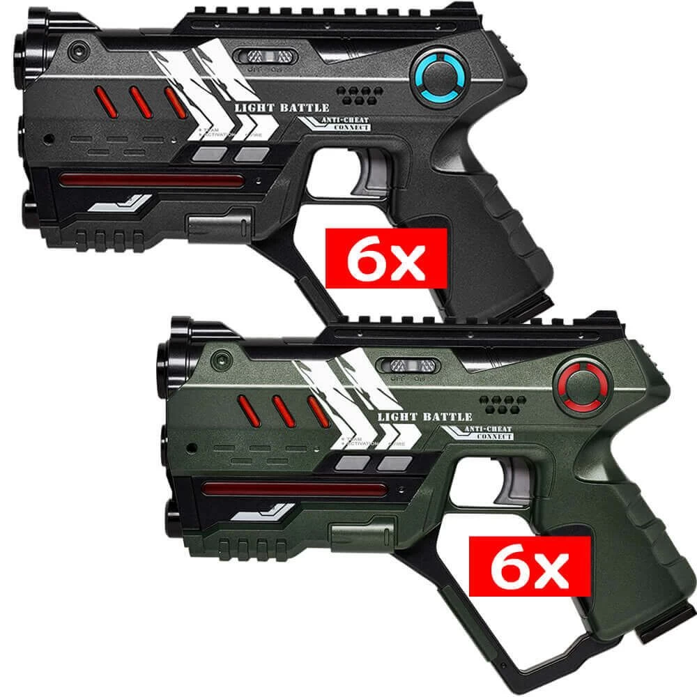 12 Light Battle Connect Laserguns - Metallic Groen/Grijs 3 12 Light Battle Connect Laserguns - Metallic Groen/Grijs