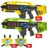 12 Light Battle Connect Mega Blasters + Vesten - Geel/Groen -Goedkope Speelgoed 12 light battle connect mega blasters vesten geel groen