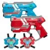2 Connect Laserguns Blauw/Rood + 2 Connect Vesten 2 2 Connect Laserguns Blauw/Rood + 2 Connect Vesten -Goedkope Speelgoed 2 connect laserguns blauw rood 2 connect vesten