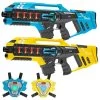 2 Connect Mega Blasters + 2 Connect Vesten - Blauw/Geel -Goedkope Speelgoed 2 connect mega blasters 2 connect vesten blauw geel
