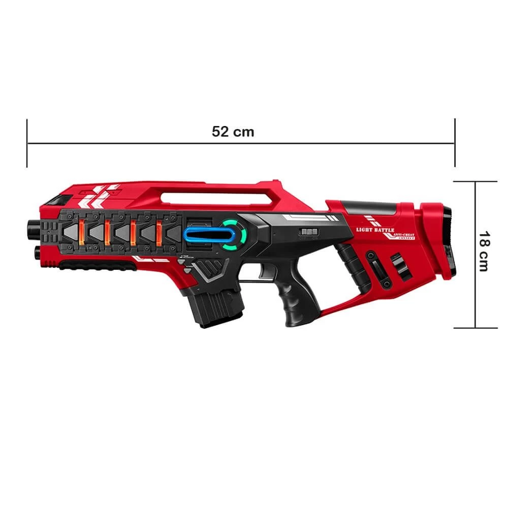 2 Connect Mega Blasters + 2 Connect Vesten - Rood/Blauw 4 2 Connect Mega Blasters + 2 Connect Vesten - Rood/Blauw - Afbeelding 2