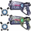 2 Light Battle Active Camo Laserguns Groen/grijs + 2 Vesten -Goedkope Speelgoed 2 light battle active camo laserguns groen grijs 2 vesten