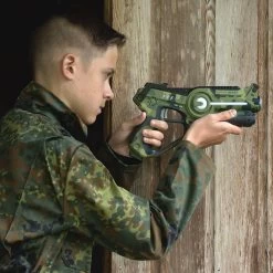 2 Light Battle Active Laserguns Camo Groen/Grijs + 2 Targets -Goedkope Speelgoed 2 light battle active laserguns camo groen grijs 2 targets 5