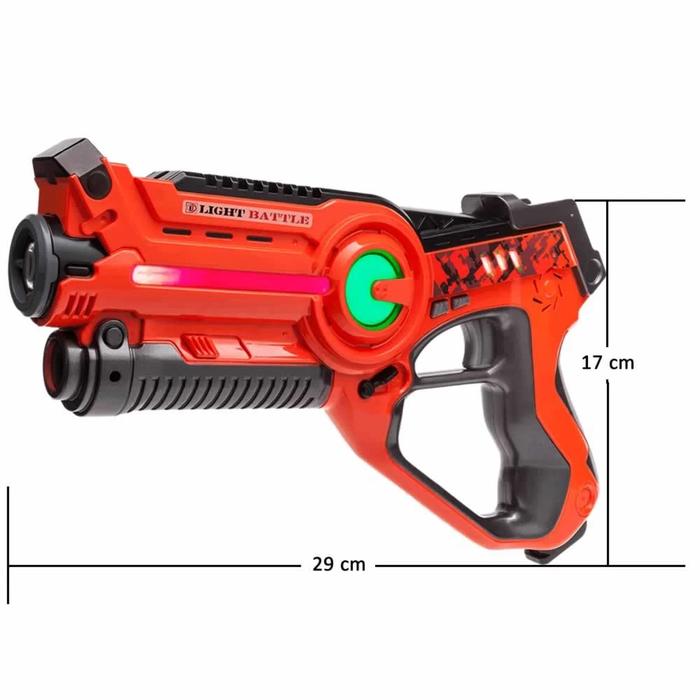 2 Light Battle Active Laserguns - Oranje/Groen + 2 Vesten 5 2 Light Battle Active Laserguns - Oranje/Groen + 2 Vesten - Afbeelding 3
