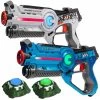 2 Light Battle Active Laserpistolen - Wit/Blauw + 2 Targets -Goedkope Speelgoed 2 light battle active laserpistolen wit blauw 2 targets