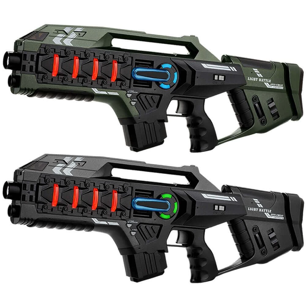 2 Light Battle Connect Mega Blasters - Metallic Groen/Grijs 3 2 Light Battle Connect Mega Blasters - Metallic Groen/Grijs