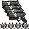 4 Connect Laserguns Metallic Groen/grijs + 4 Connect Vesten -Goedkope Speelgoed 4 connect laserguns metallic groen grijs 4 connect vesten