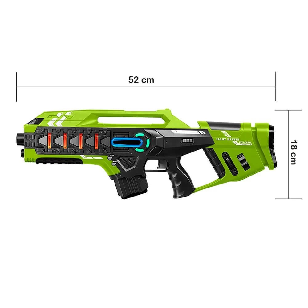 4 Connect Mega Blasters - Blauw/Rood/Geel/Groen + 4 Vesten 4 4 Connect Mega Blasters - Blauw/Rood/Geel/Groen + 4 Vesten - Afbeelding 2