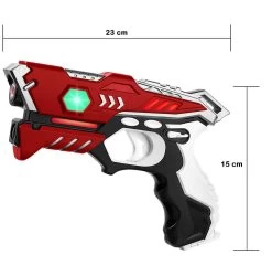 4 KidsTag Laserguns + 4 Vesten Groen/rood + 2 Targets -Goedkope Speelgoed 4 kidstag laserguns 4 vesten groen rood 2 targets 5