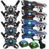 4 KidsTag Laserguns + 4 Vesten Zwart/blauw + 2 Targets 1 4 KidsTag Laserguns + 4 Vesten Zwart/blauw + 2 Targets -Goedkope Speelgoed 4 kidstag laserguns 4 vesten zwart blauw 2 targets