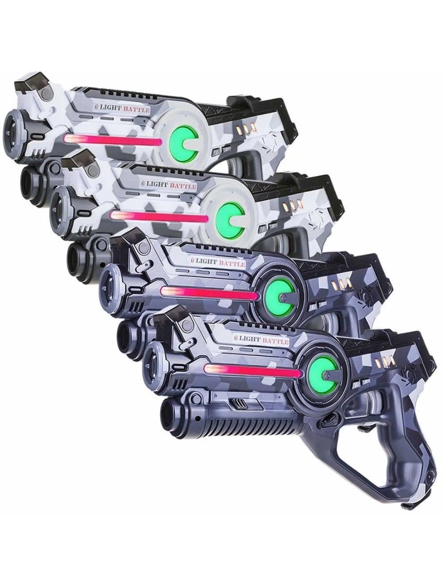 4 Light Battle Active Camo Laser Guns - Grijs/Wit 4 4 Light Battle Active Camo Laser Guns - Grijs/Wit - Afbeelding 2