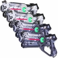 4 Light Battle Active Camo Laser Guns - Grijs/Wit