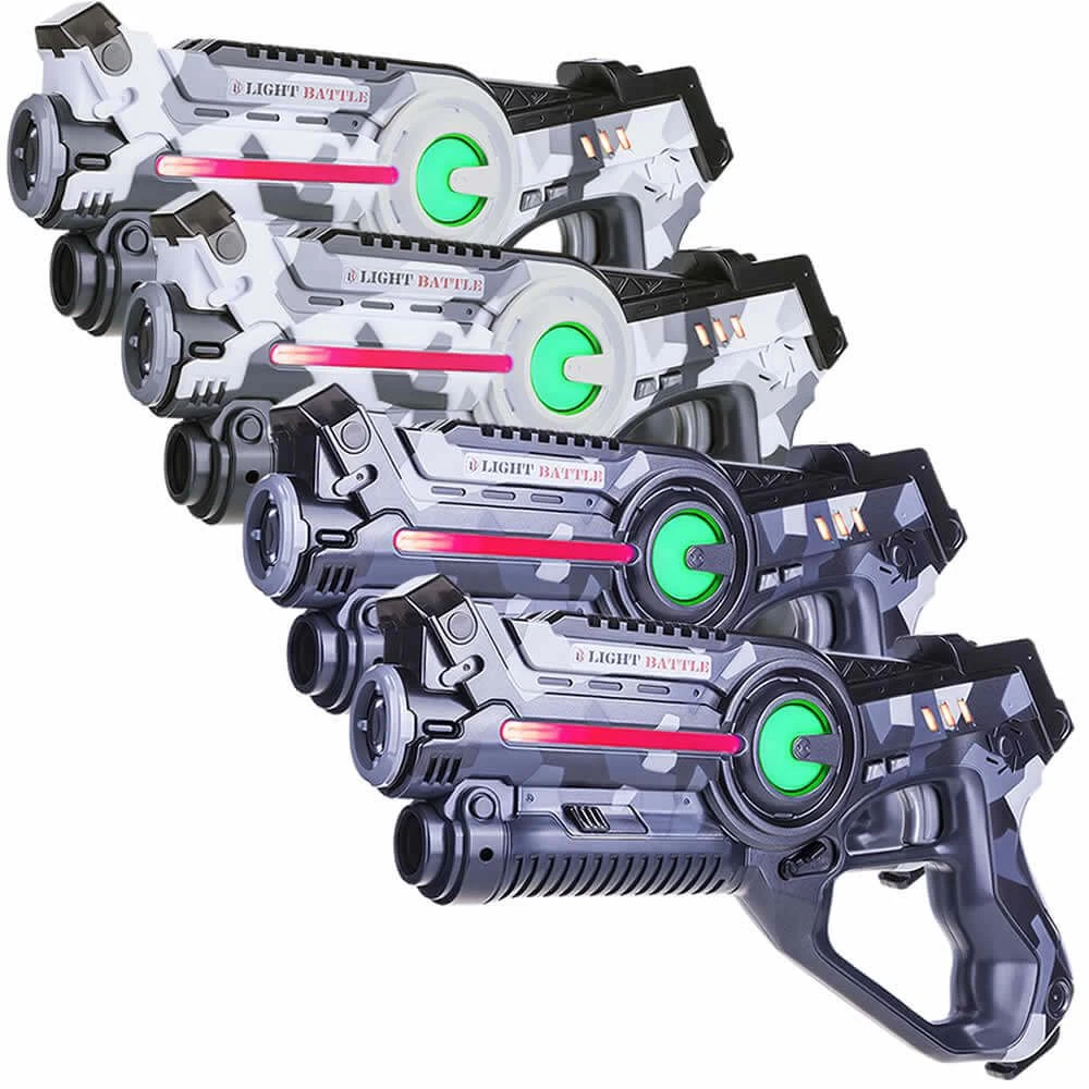 4 Light Battle Active Camo Laser Guns - Grijs/Wit 3 4 Light Battle Active Camo Laser Guns - Grijs/Wit