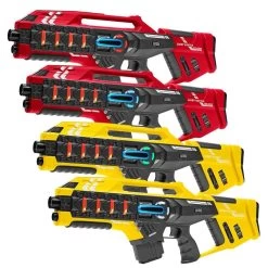 4 Light Battle Connect Lasergame Mega Blasters - Rood/Geel