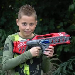 4 Light Battle Connect Lasergame Mega Blasters - Rood/Geel -Goedkope Speelgoed 4 light battle connect lasergame mega blasters rood geel 3