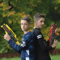 4 Light Battle Connect Lasergame Mega Blasters - Rood/Geel -Goedkope Speelgoed 4 light battle connect lasergame mega blasters rood geel 4