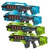 4 Light Battle Connect Mega Blasters Laserguns - Blauw/Groen -Goedkope Speelgoed 4 light battle connect mega blasters laserguns blauw groen