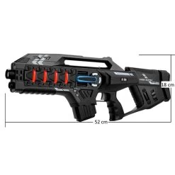4 Mega Blasters - Metalic Groen/Grijs + 4 Connect Vesten -Goedkope Speelgoed 4 mega blasters metalic groen grijs 4 connect vesten 2