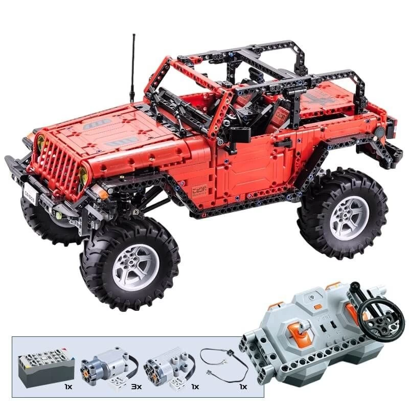 Bestuurbare Off Road Auto XL - Rood 3 Bestuurbare Off Road Auto XL - Rood