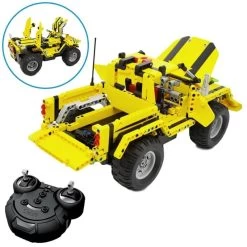 Bestuurbare RC Terreinwagen & Buggy - Geel -Goedkope Speelgoed bestuurbare rc terreinwagen buggy geel 2