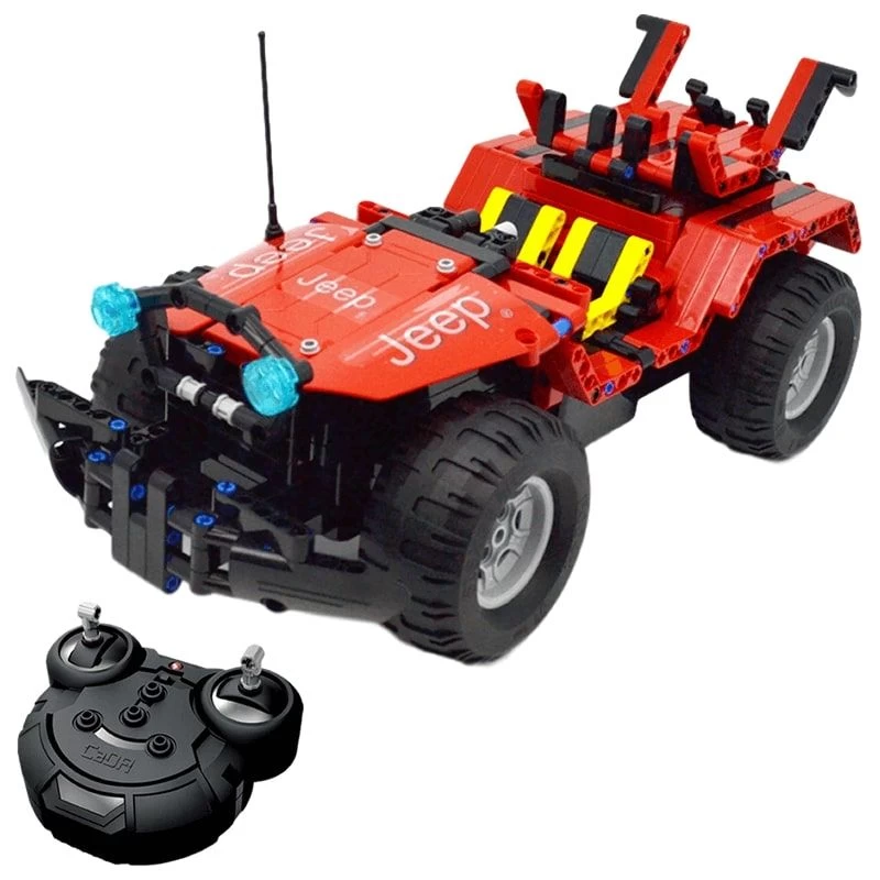 Bestuurbare RC Terreinwagen - Rood (2in1) 6 Bestuurbare RC Terreinwagen - Rood (2in1) - Afbeelding 4