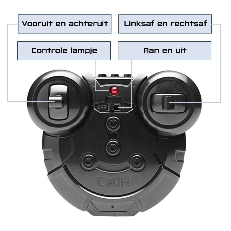 Bestuurbare RC Terreinwagen - Rood (2in1) 7 Bestuurbare RC Terreinwagen - Rood (2in1) - Afbeelding 5