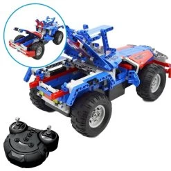 Bestuurbare RC Vrachtwagen - Blauw (2in1) 10 Bestuurbare RC Vrachtwagen - Blauw (2in1) -Goedkope Speelgoed bestuurbare rc vrachtwagen blauw 2in1 3