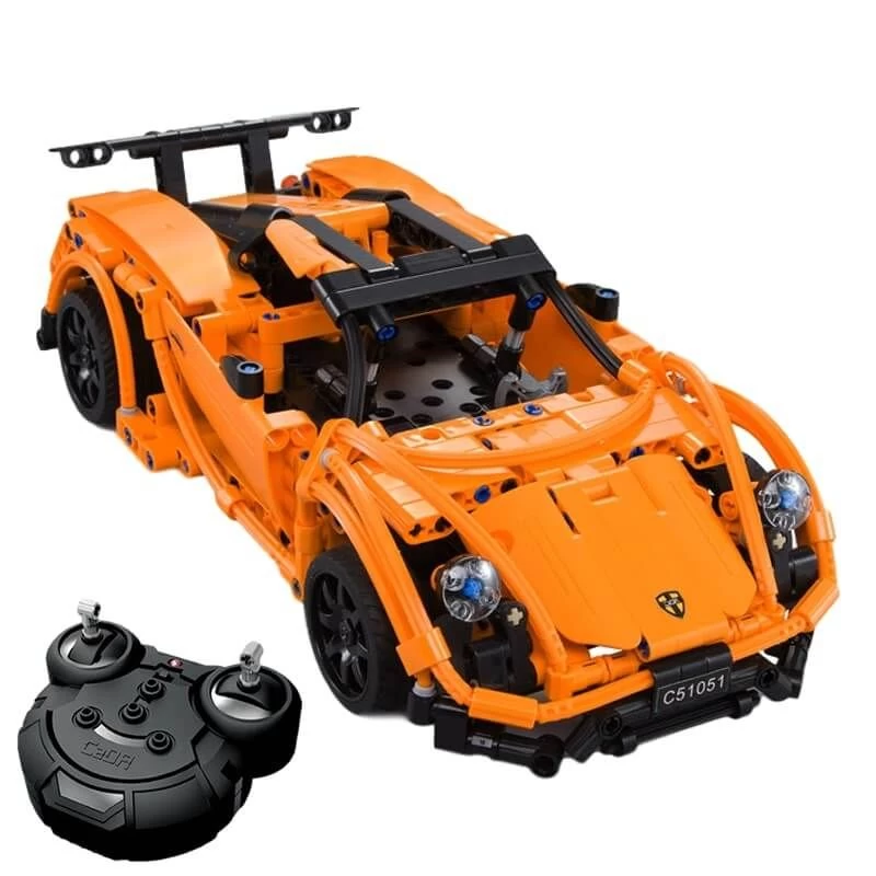 Bestuurbare Sportauto - Oranje 4 Bestuurbare Sportauto - Oranje - Afbeelding 2