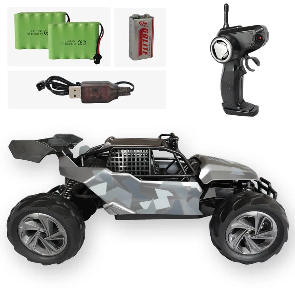 Gesloten RC Auto Camo Grijs + Extra Accu 4 Gesloten RC Auto Camo Grijs + Extra Accu - Afbeelding 2