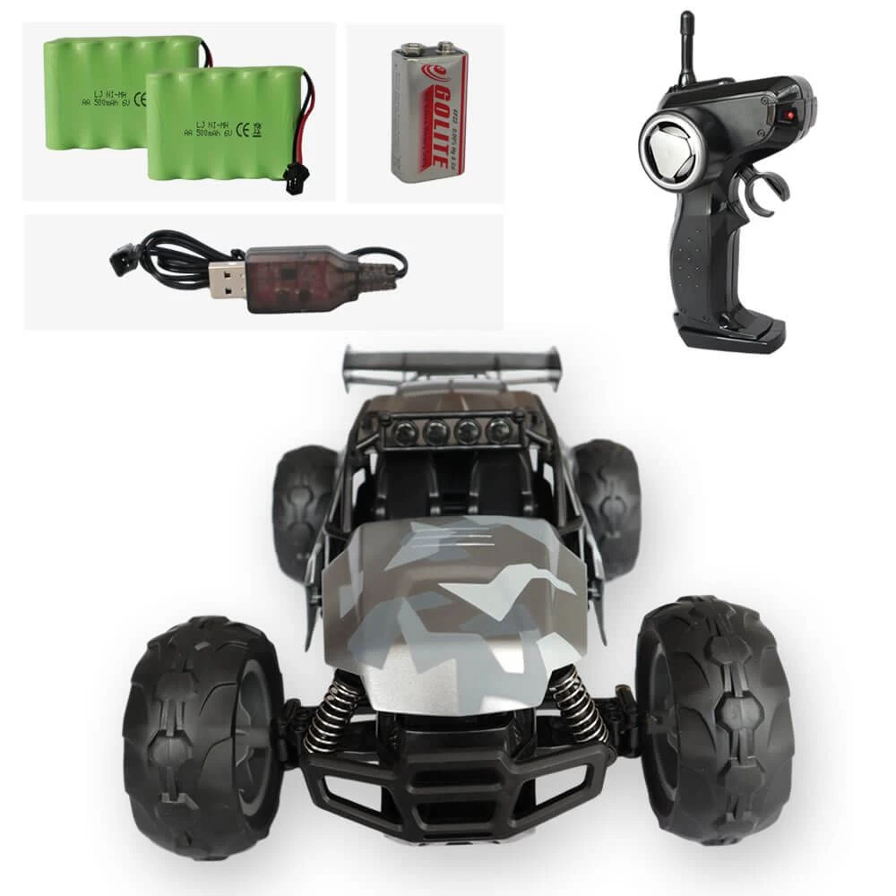 Gesloten RC Auto Camo Grijs + Extra Accu 5 Gesloten RC Auto Camo Grijs + Extra Accu - Afbeelding 3