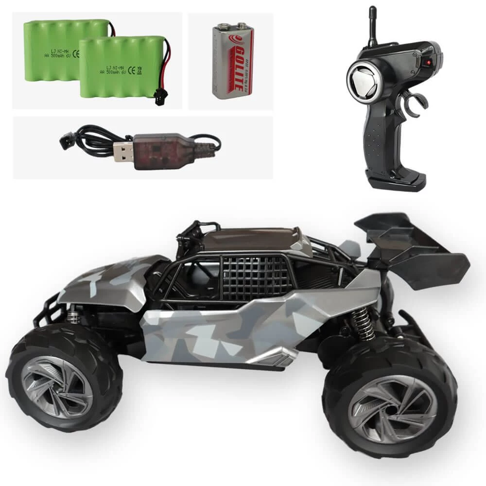 Gesloten RC Auto Camo Grijs + Extra Accu 6 Gesloten RC Auto Camo Grijs + Extra Accu - Afbeelding 4