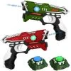 KidsTag Lasergame Set - 2 Laserguns + 2 Targets - Rood/Groen 1 KidsTag Lasergame Set - 2 Laserguns + 2 Targets - Rood/Groen -Goedkope Speelgoed kidstag lasergame set 2 laserguns 2 targets rood groen