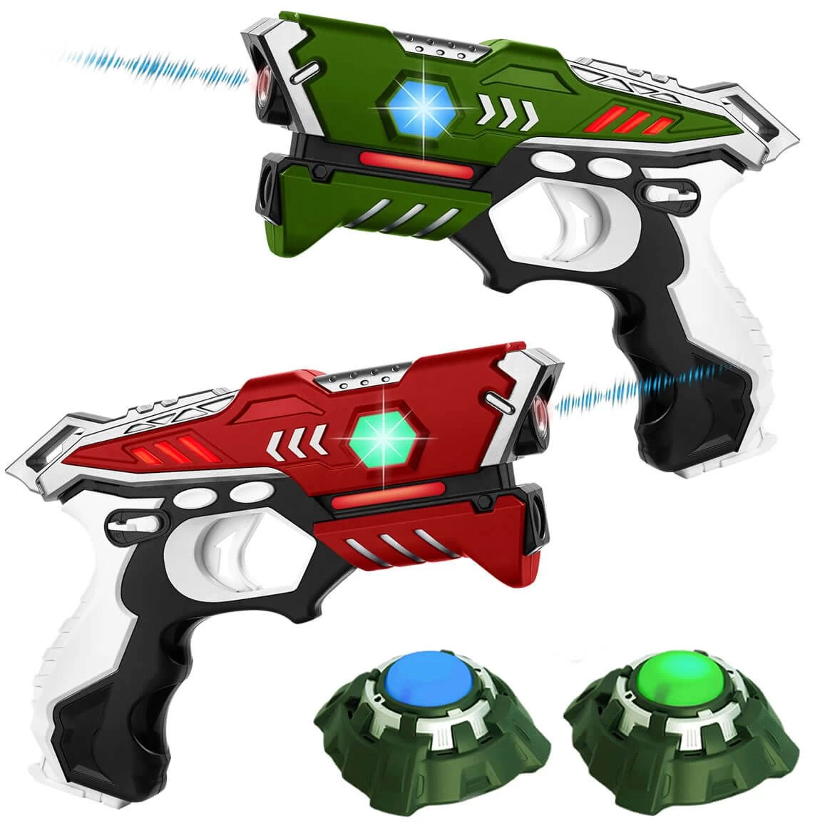 KidsTag Lasergame Set - 2 Laserguns + 2 Targets - Rood/Groen 3 KidsTag Lasergame Set - 2 Laserguns + 2 Targets - Rood/Groen