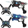 KidsTag Lasergame Set - 2 Laserguns + 2 Vesten - Blauw/zwart -Goedkope Speelgoed kidstag lasergame set 2 laserguns 2 vesten blauw zwart
