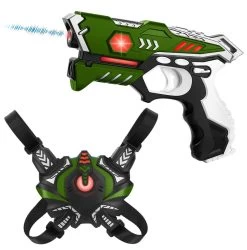KidsTag Lasergame Set - 2 Laserguns + 2 Vesten - Rood/groen -Goedkope Speelgoed kidstag lasergame set 2 laserguns 2 vesten rood groen 3