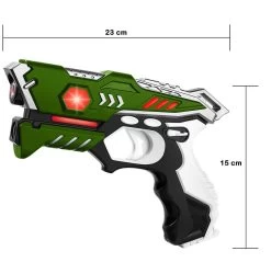 KidsTag Lasergame Set - 4 Laserguns + 4 Vesten - Rood/Groen 12 KidsTag Lasergame Set - 4 Laserguns + 4 Vesten - Rood/Groen -Goedkope Speelgoed kidstag lasergame set 4 laserguns 4 vesten rood groen 4