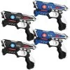 KidsTag Lasergame Set - 4 Laserguns Zwart/blauw 1 KidsTag Lasergame Set - 4 Laserguns Zwart/blauw -Goedkope Speelgoed kidstag lasergame set 4 laserguns zwart blauw