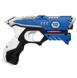 KidsTag Lasergame Set - 4 Laserguns Zwart/blauw + 4 Vesten -Goedkope Speelgoed kidstag lasergame set 4 laserguns zwart blauw 4 vesten 3