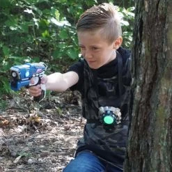 KidsTag Lasergame Set - 4 Laserguns Zwart/blauw + 4 Vesten -Goedkope Speelgoed kidstag lasergame set 4 laserguns zwart blauw 4 vesten 7