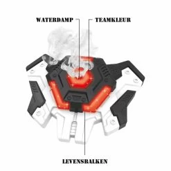 KidsTag Lasergame Set: 4 Laserpistolen + 4 Waterdamp Vesten -Goedkope Speelgoed kidstag lasergame set 4 laserpistolen 4 waterdamp vesten 5