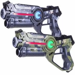 Light Battle Active Camo Laserguns - 2 Pistolen Groen/Grijs