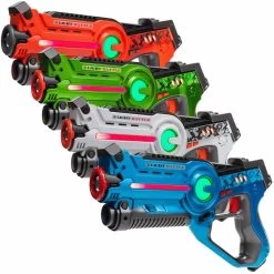 Light Battle Active Lasergame Set - 4 Laserguns - 4 Kleuren