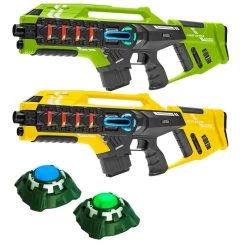 Light Battle Connect - Geel/Groen - 2 Laserguns + 2 Targets
