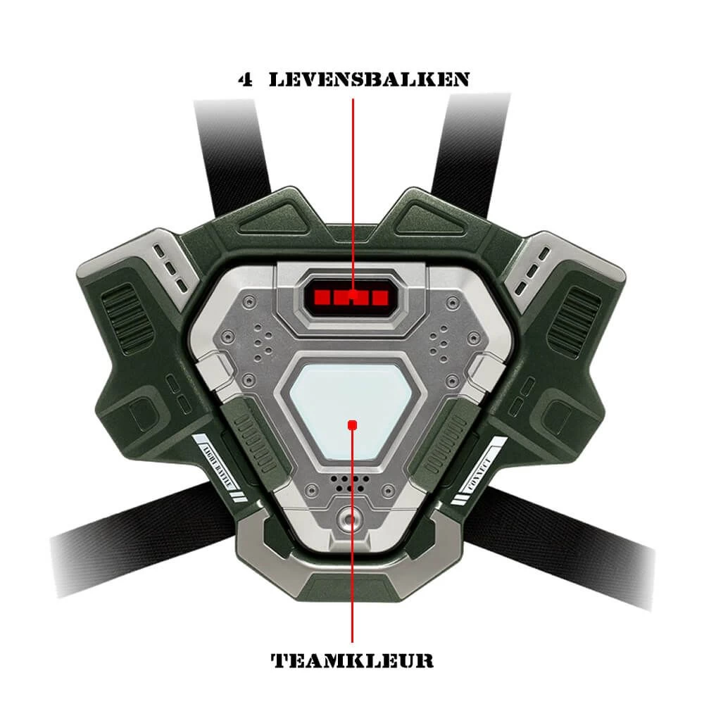 Light Battle Connect Geweer + Vest Metallic Groen 8 Light Battle Connect Geweer + Vest Metallic Groen - Afbeelding 6