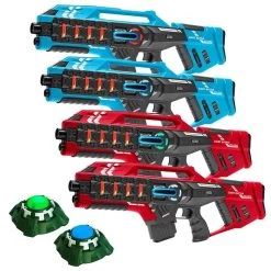 Light Battle Connect Lasergame Set - 4 Geweren Rood/Blauw +