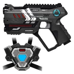 Light Battle Connect Lasergun + Vest - Metallic Grijs