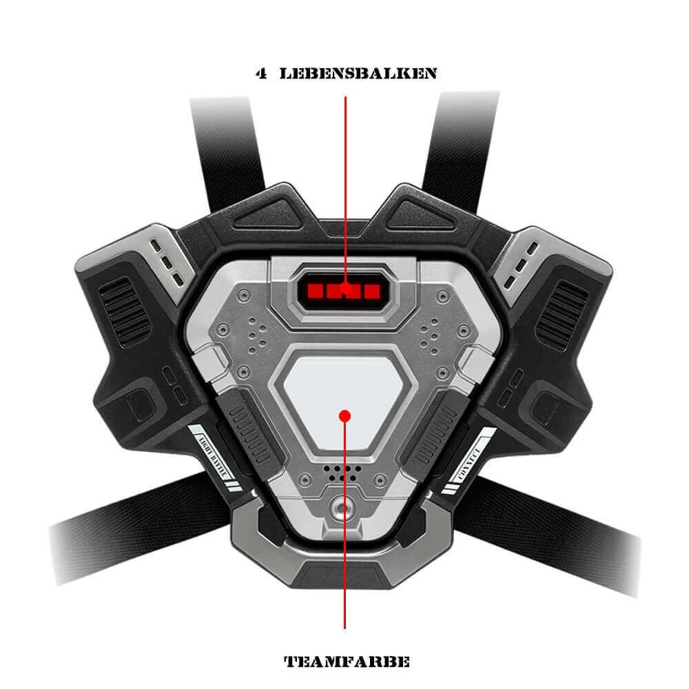 Light Battle Connect Lasergun + Vest - Metallic Grijs 8 Light Battle Connect Lasergun + Vest - Metallic Grijs - Afbeelding 6