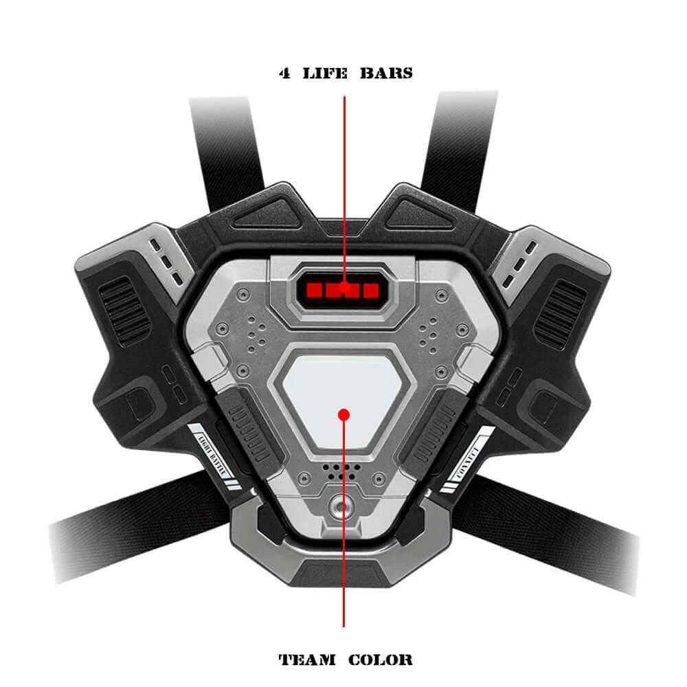 Light Battle Connect Lasergun + Vest - Metallic Grijs 9 Light Battle Connect Lasergun + Vest - Metallic Grijs - Afbeelding 7