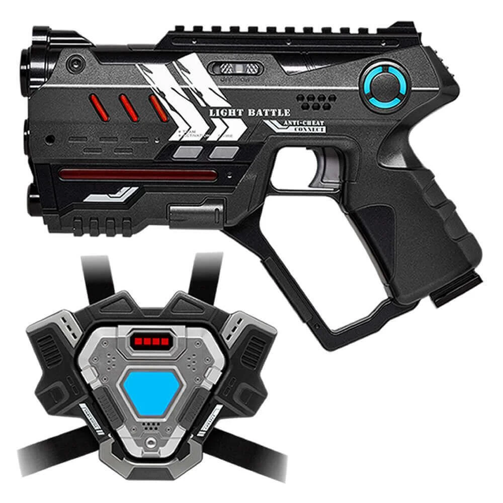 Light Battle Connect Lasergun + Vest - Metallic Grijs 3 Light Battle Connect Lasergun + Vest - Metallic Grijs